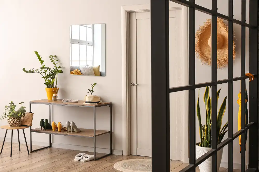 Rectangular mirror decor frameless modern