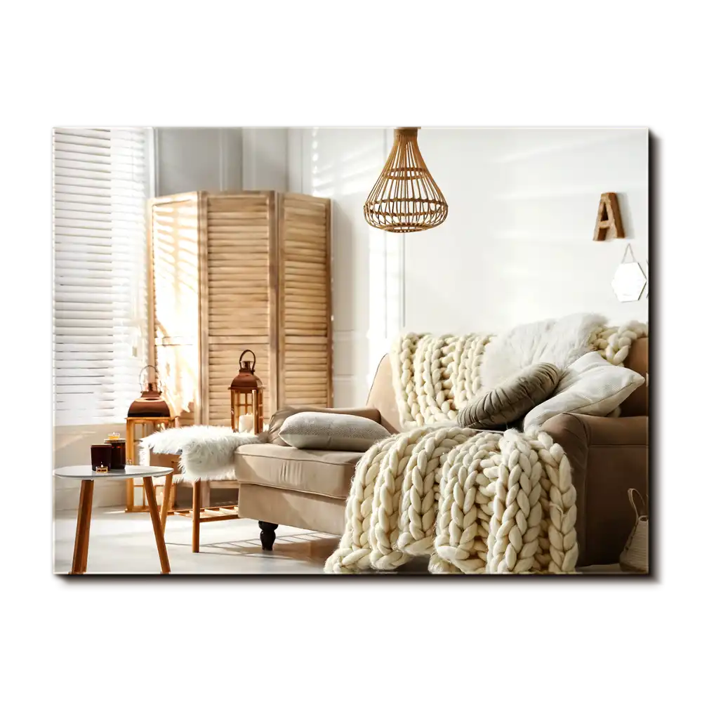 Rectangular mirror decor frameless modern