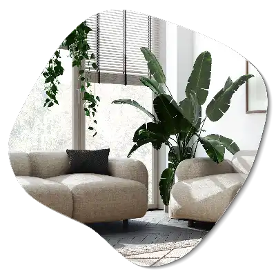 Splash shaped mirror striking accessory