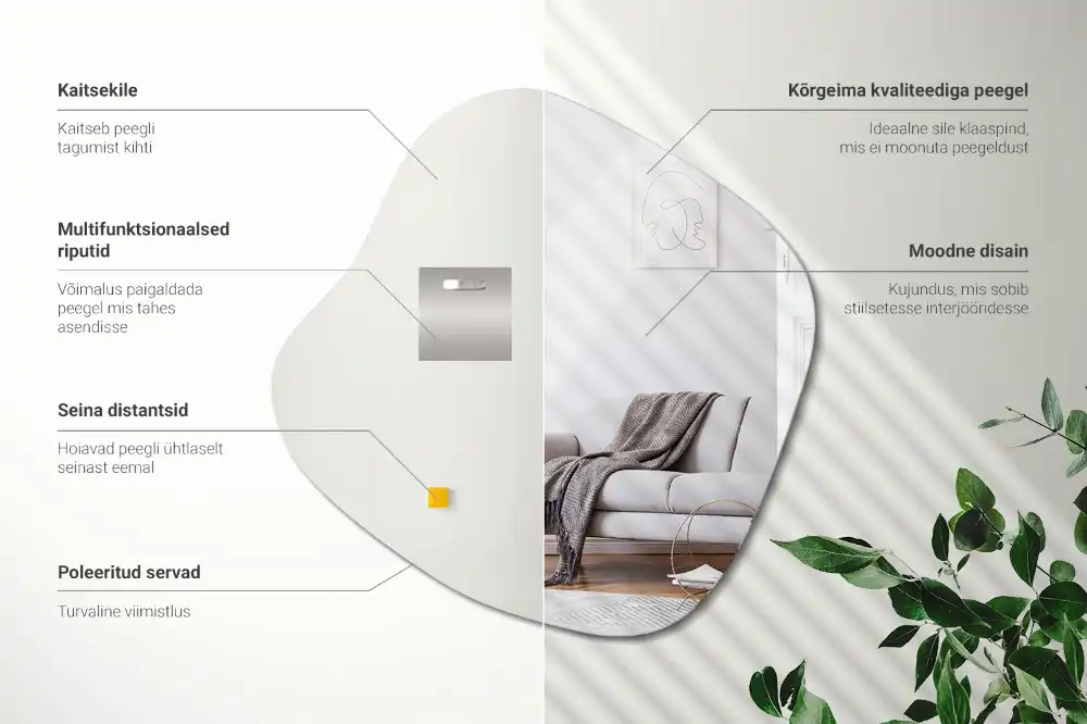 Splash shaped mirror striking accessory