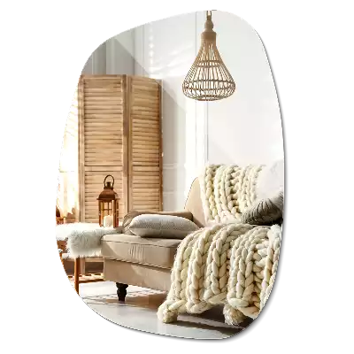 Organic mirror with a sophisticated shape