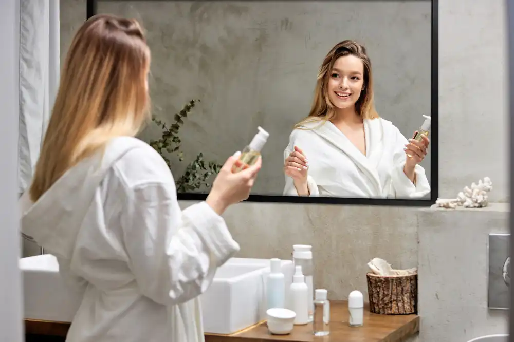 Mirror rectangle with black frame