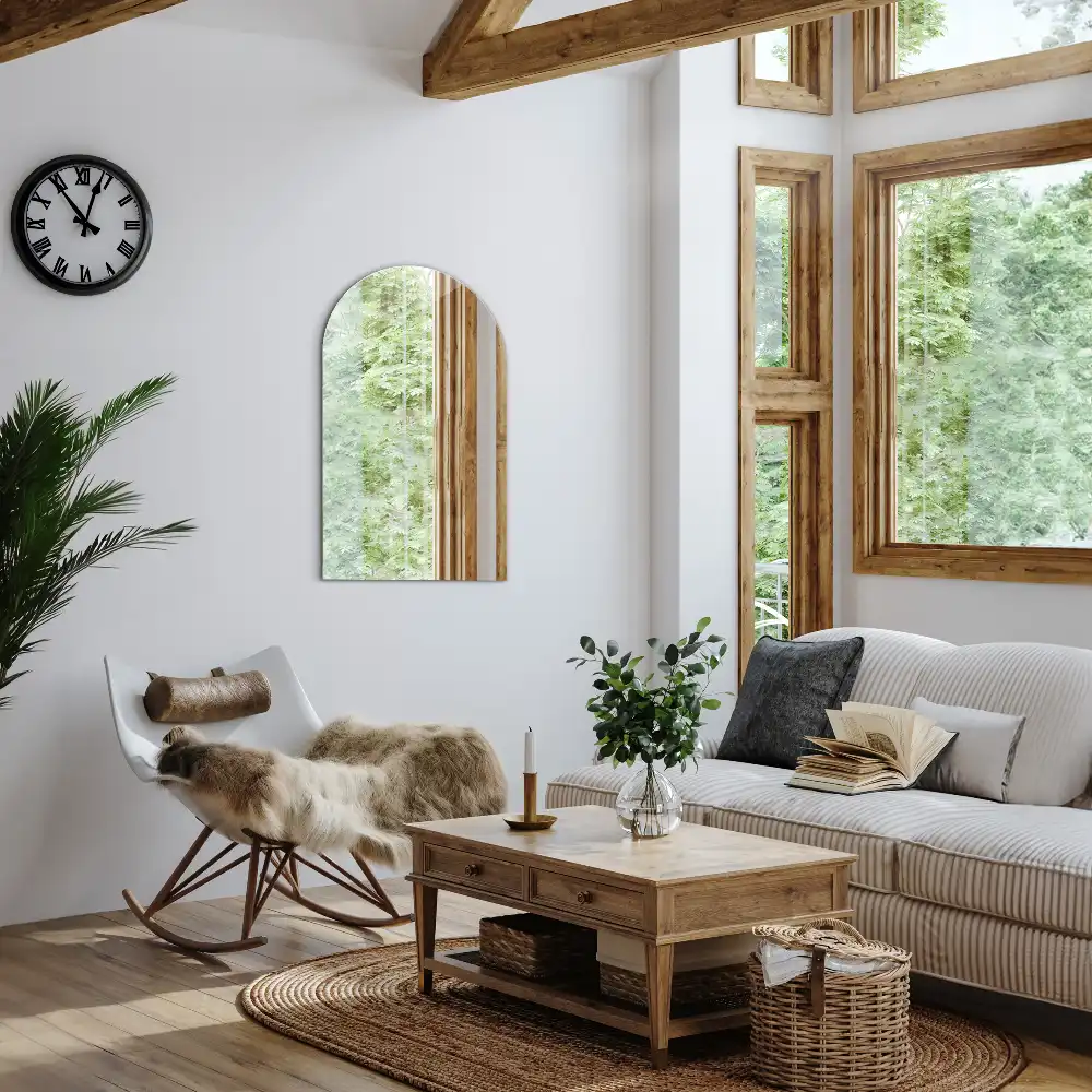 Arc mirror hanging decorative
