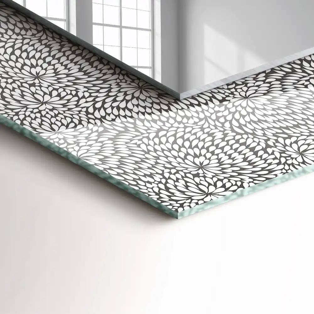 Rectangular mirror print 3d pattern