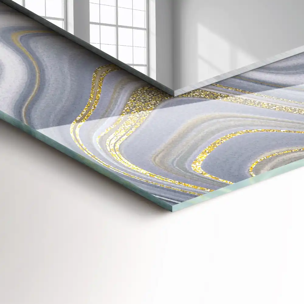 Rectangle decorative mirror Abstract Marble Patterns