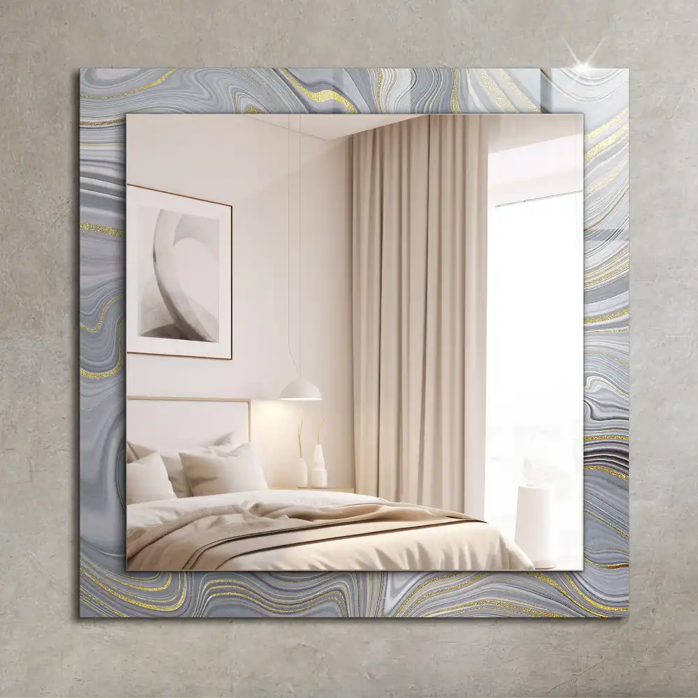 Rectangle decorative mirror Abstract Marble Patterns
