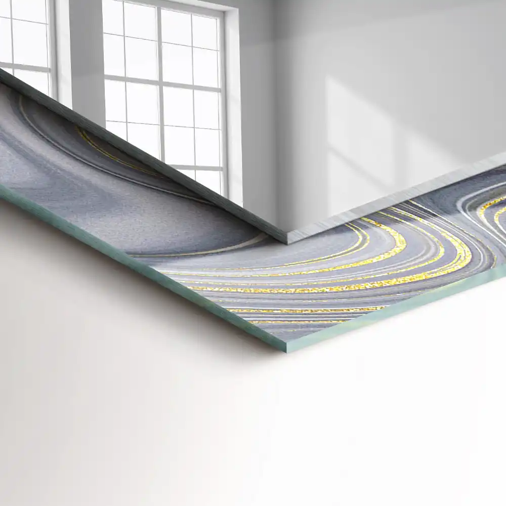 Rectangle decorative mirror Abstract Marble Patterns