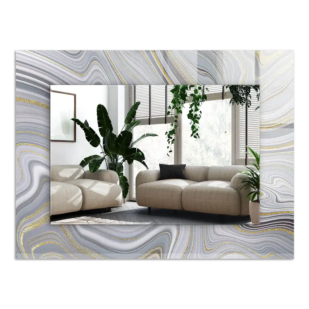 Rectangle decorative mirror Abstract Marble Patterns