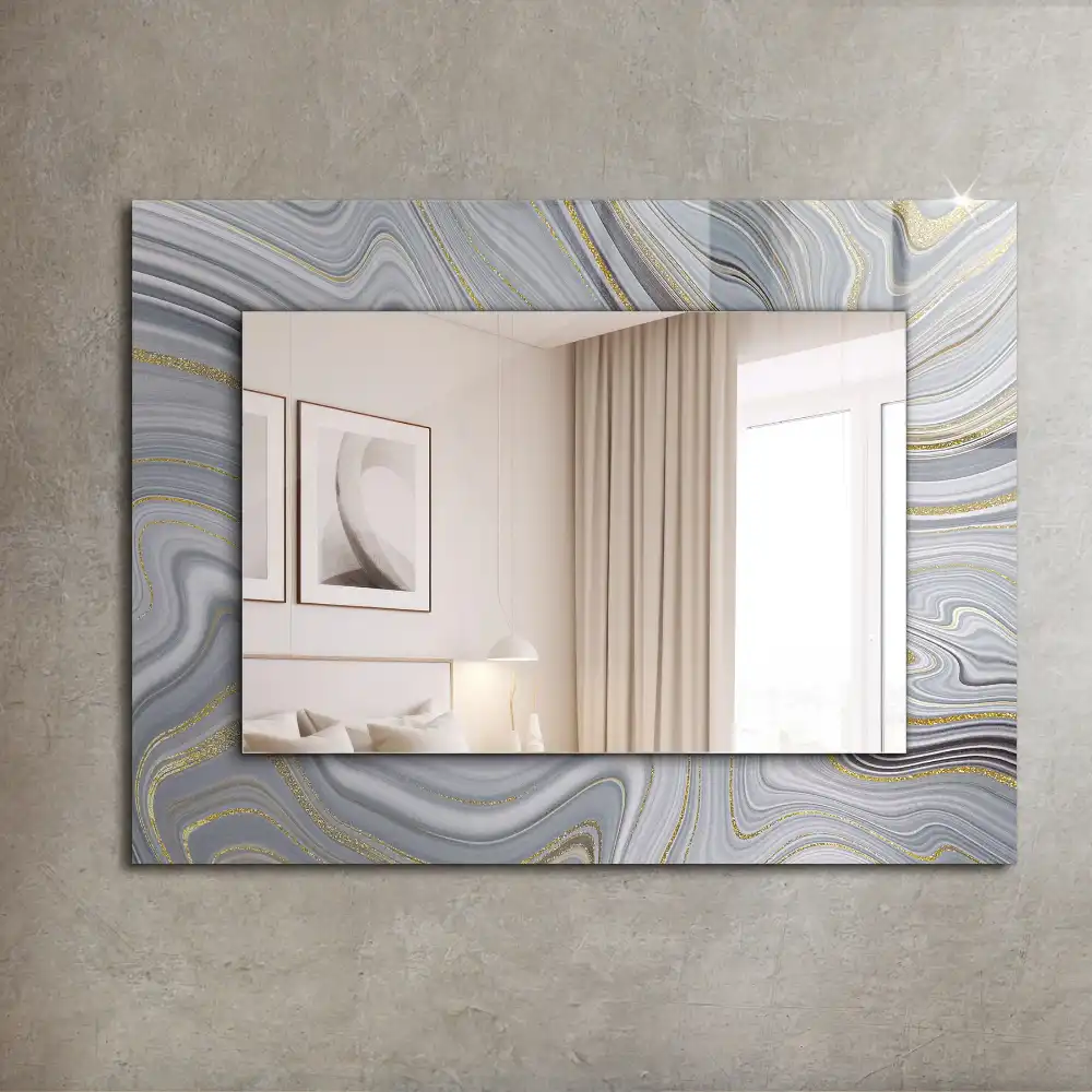 Rectangle decorative mirror Abstract Marble Patterns