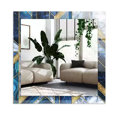 Rectangular mirror print Abstract geometric mosaic