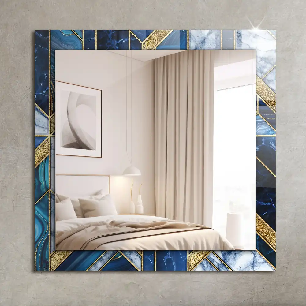 Rectangular mirror print Abstract geometric mosaic