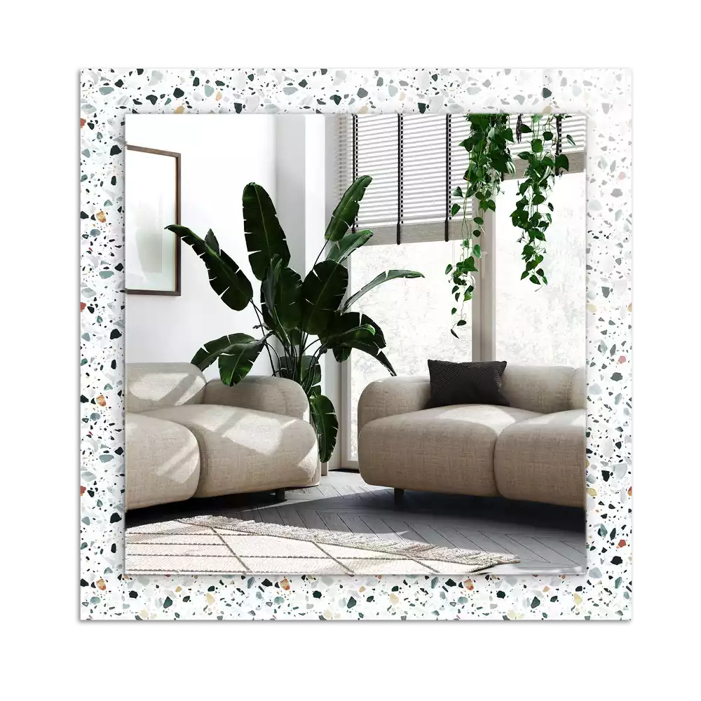 Rectangular mirror print Terrazzo Mosaic Pattern