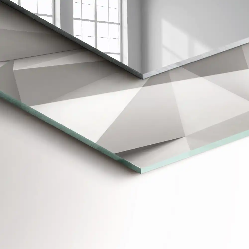 Rectangular mirror print Abstract geometric shapes