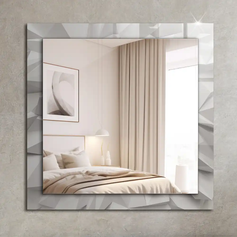 Rectangular mirror print Abstract geometric shapes