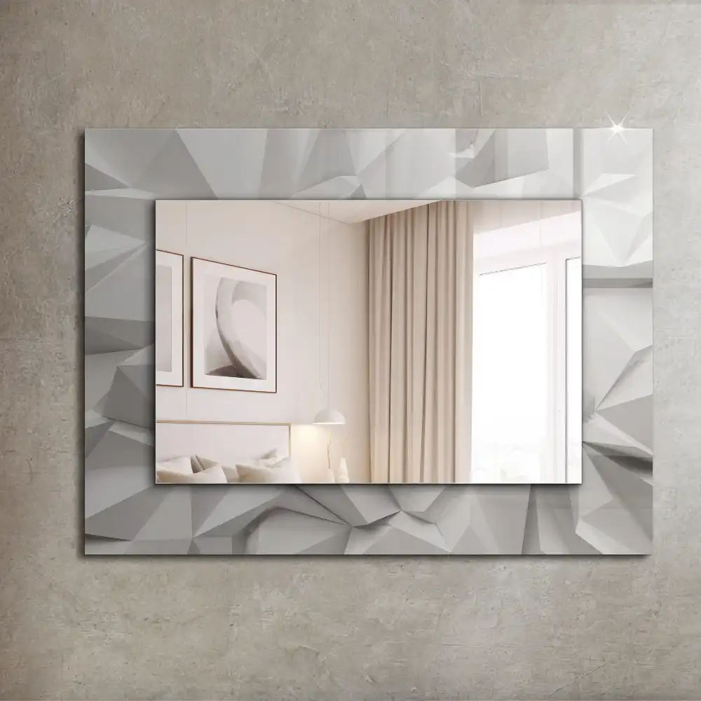 Rectangular mirror print Abstract geometric shapes
