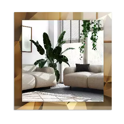 Rectangle decorative mirror geometric shapes