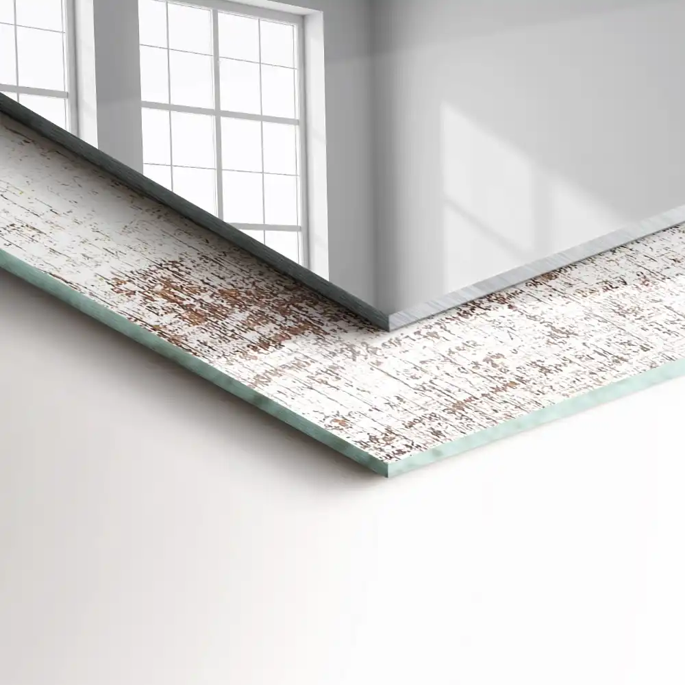 Rectangle decorative mirror Old Wood