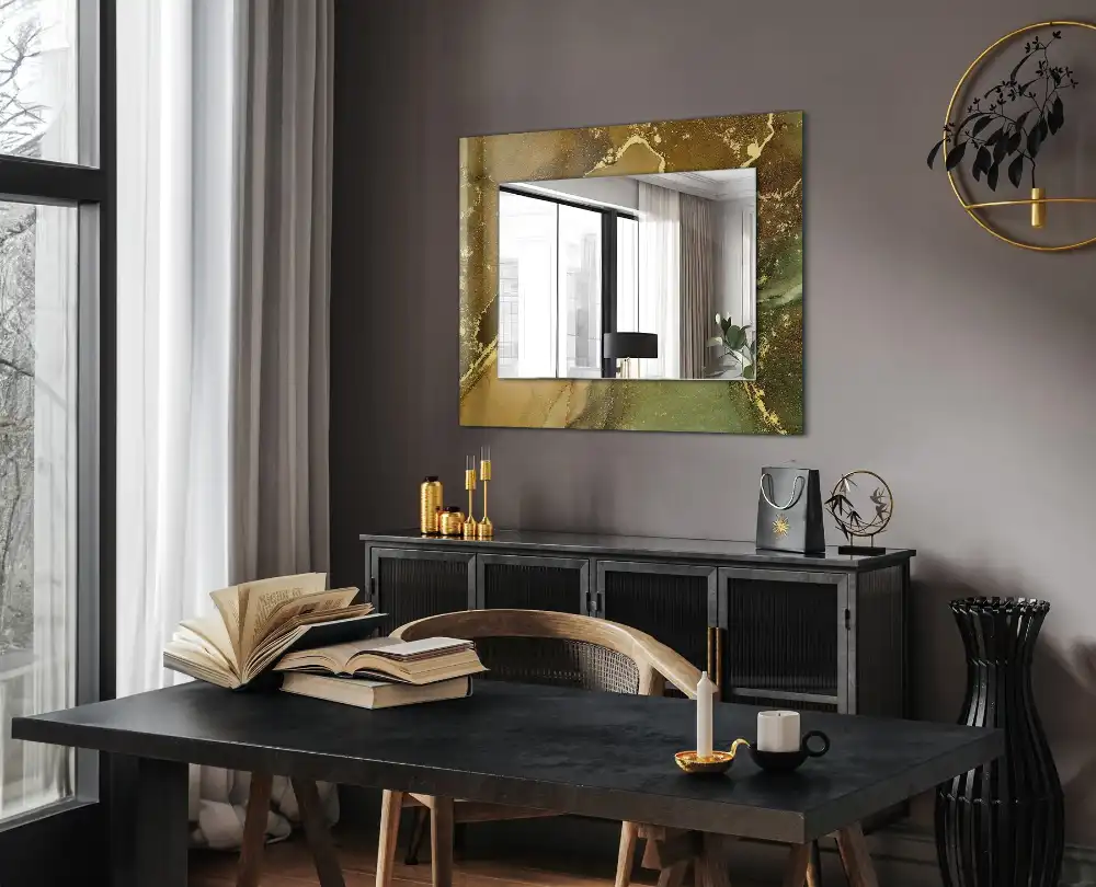 Rectangle decorative mirror Abstract art