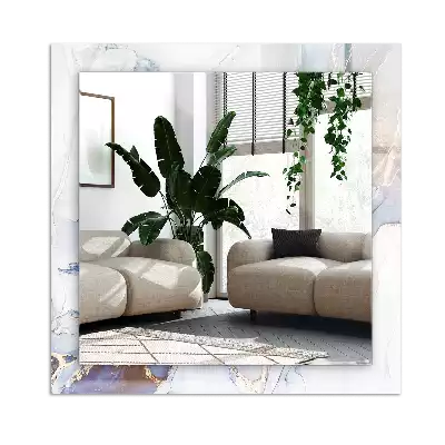 Rectangle decorative mirror Abstract art marble