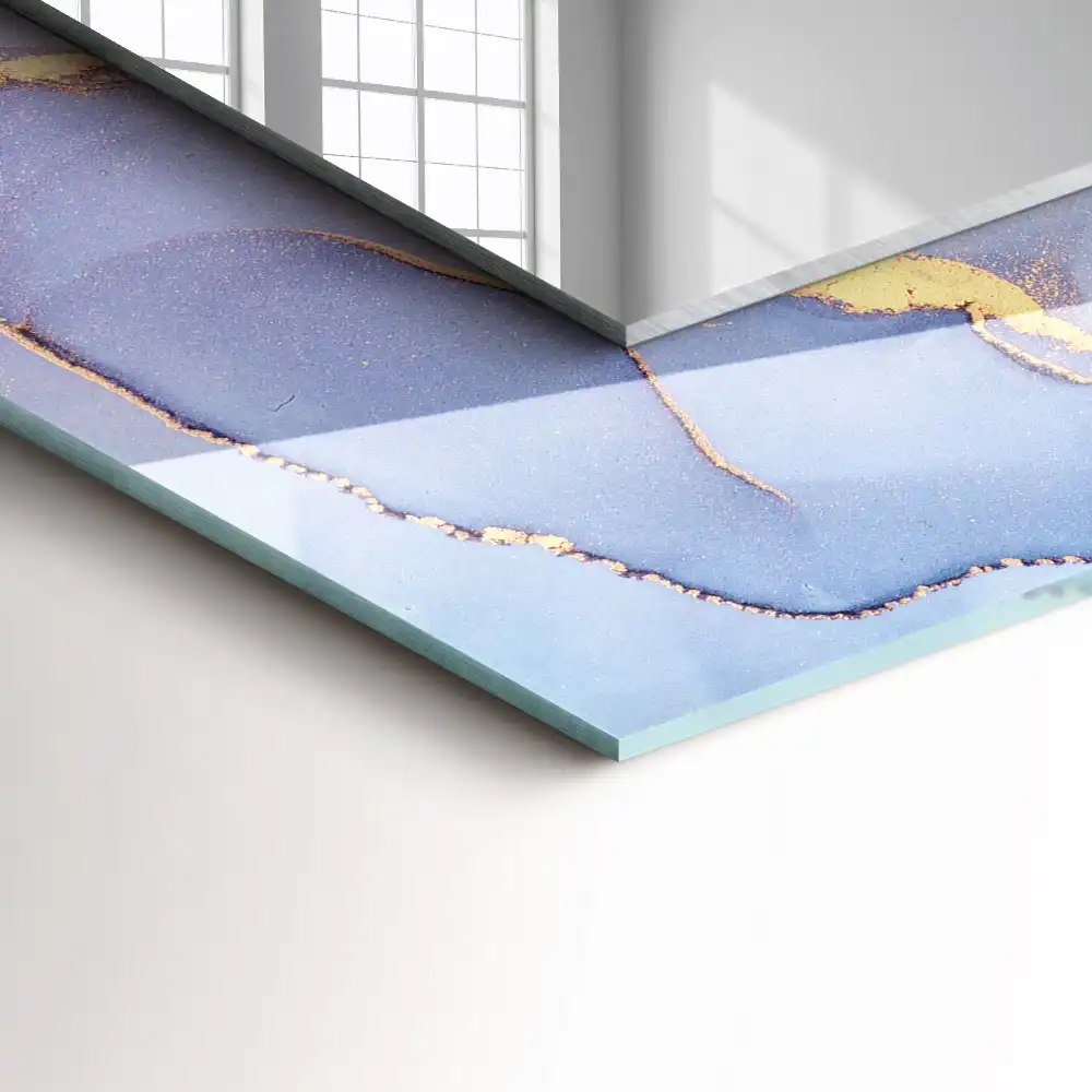 Rectangular mirror print Abstract watercolor