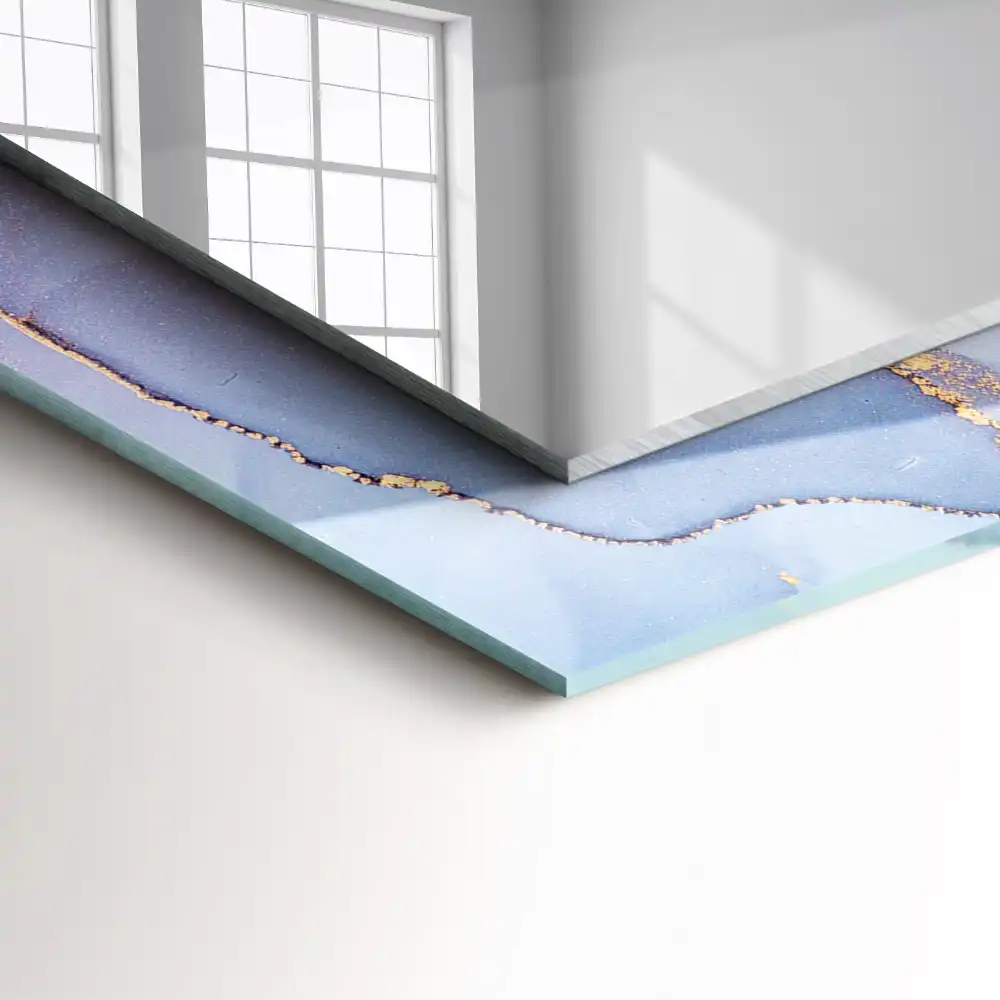 Rectangular mirror print Abstract watercolor