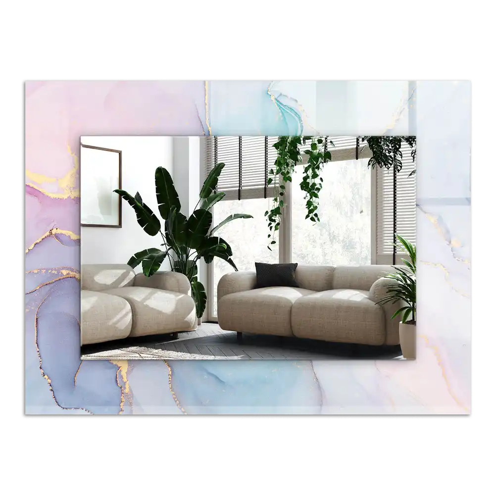 Rectangular mirror print Abstract watercolor