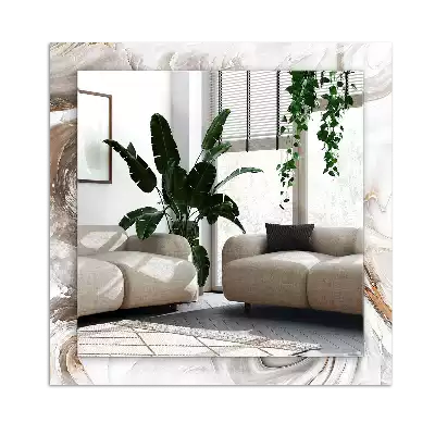 Rectangular mirror print Abstract marble pattern