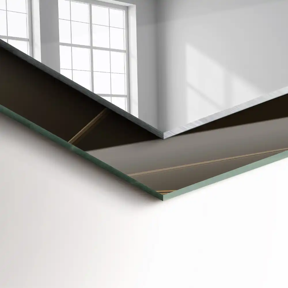Rectangular decorative mirror Geometric shapes