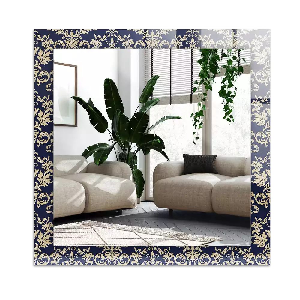 Rectangle decorative mirror Victorian Wallpaper Pattern