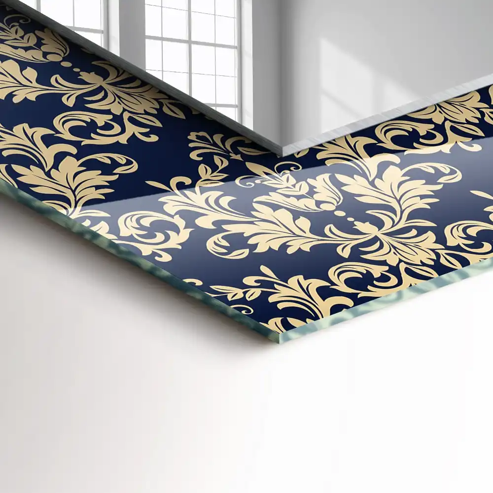 Rectangle decorative mirror Victorian Wallpaper Pattern