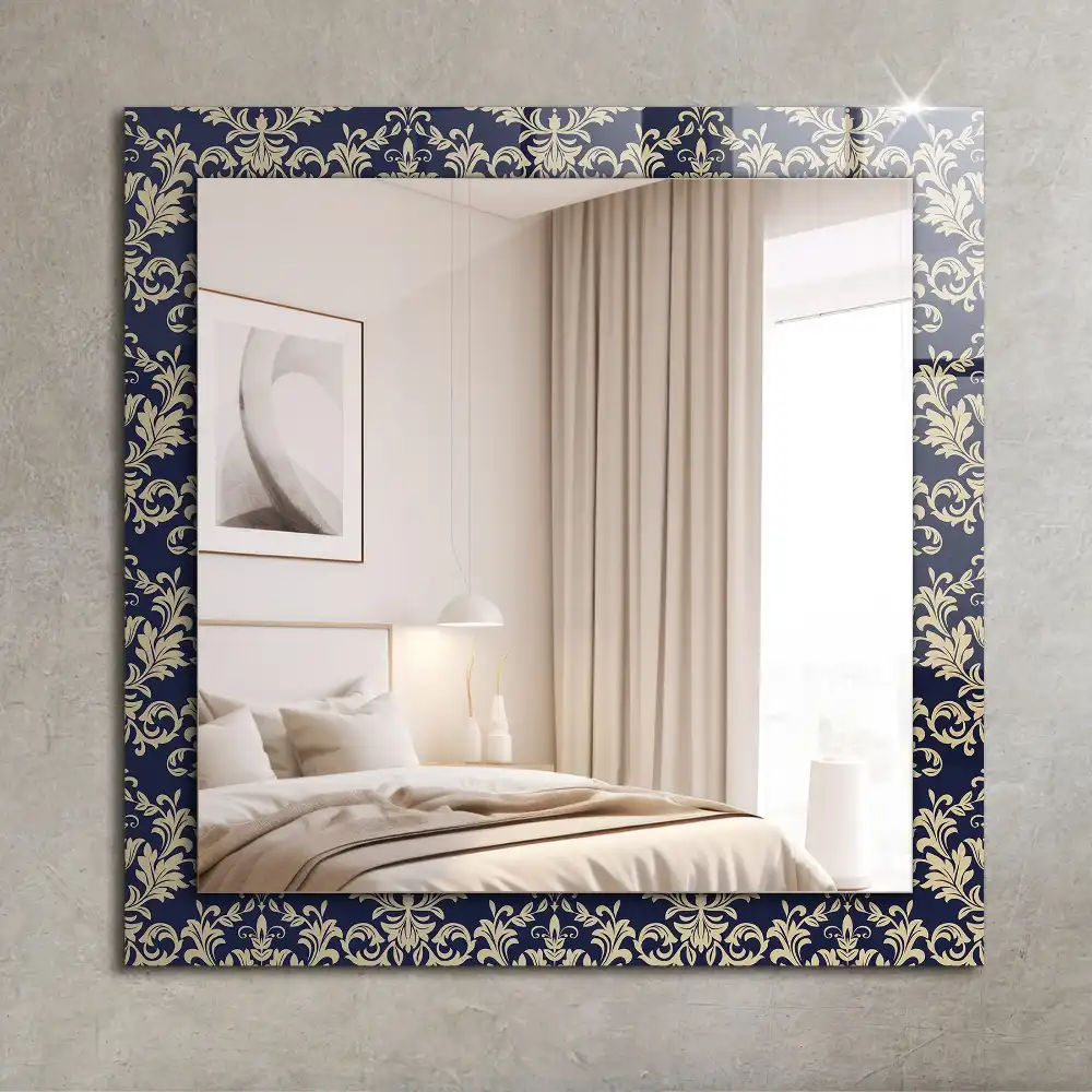 Rectangle decorative mirror Victorian Wallpaper Pattern