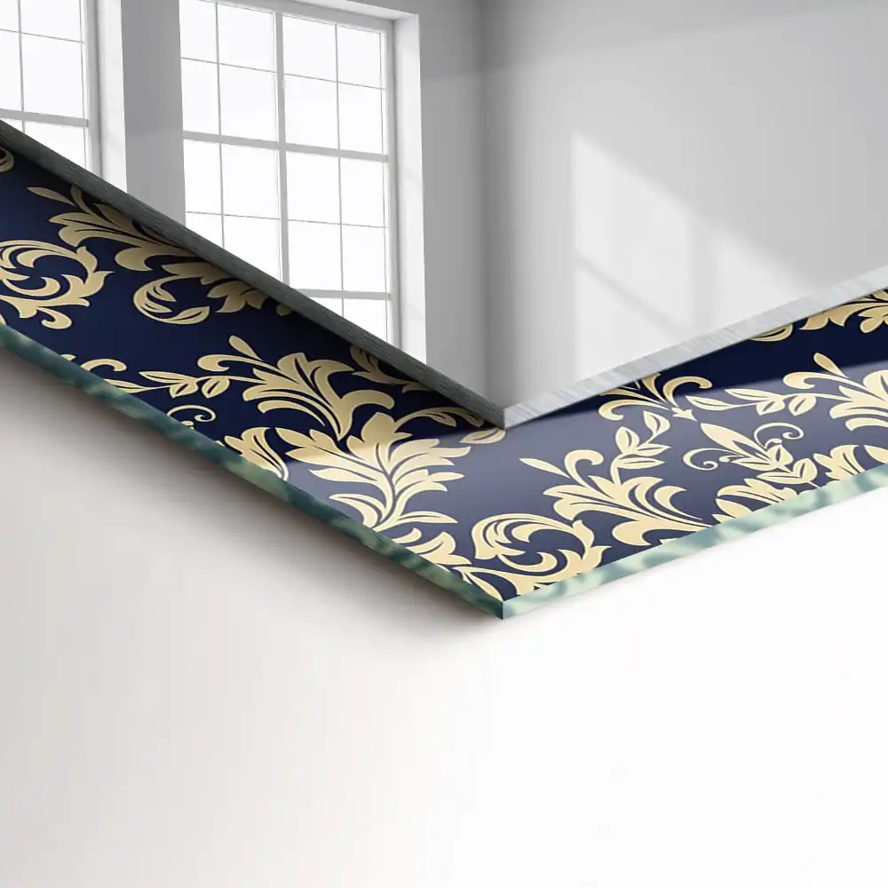 Rectangle decorative mirror Victorian Wallpaper Pattern