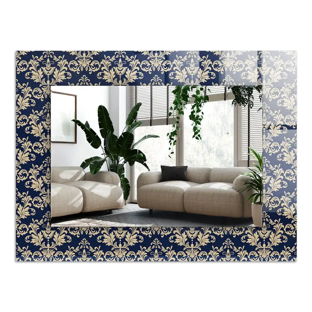 Rectangle decorative mirror Victorian Wallpaper Pattern