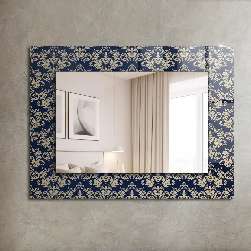 Rectangle decorative mirror Victorian Wallpaper Pattern