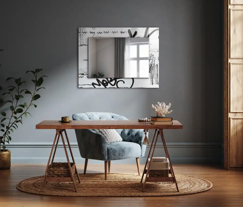 Rectangular decorative mirror Abstract Modern Patterns