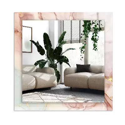 Rectangular wall mirror design Abstract watercolor art