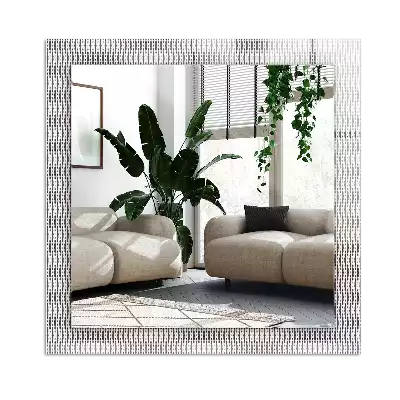 Rectangular decorative mirror Textile fabric pattern