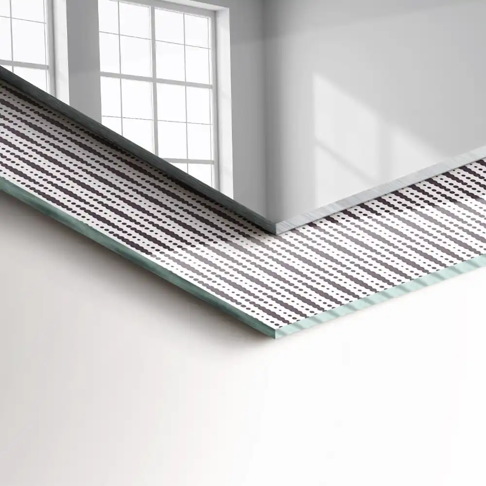 Rectangular decorative mirror Textile fabric pattern