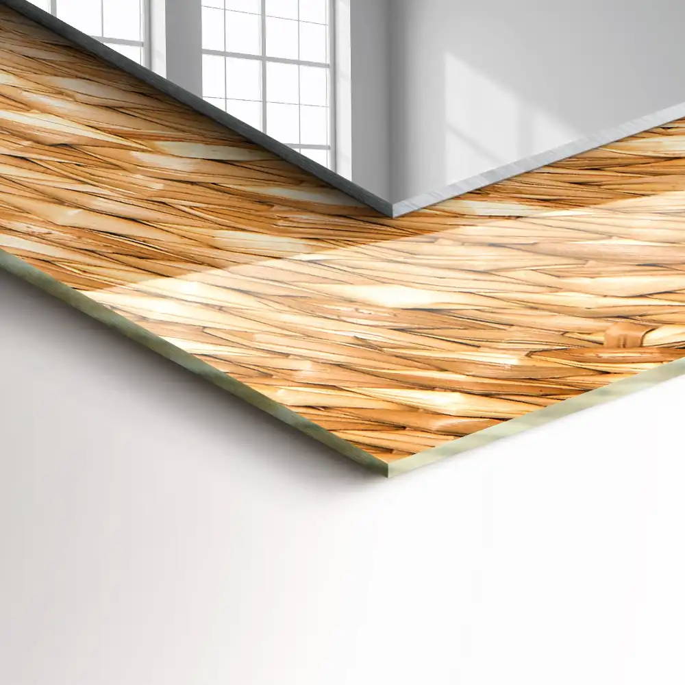 Rectangle decorative mirror Wattle