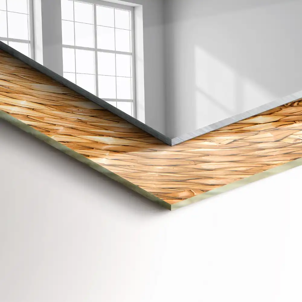 Rectangle decorative mirror Wattle