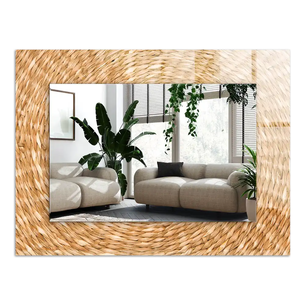 Rectangle decorative mirror Wattle