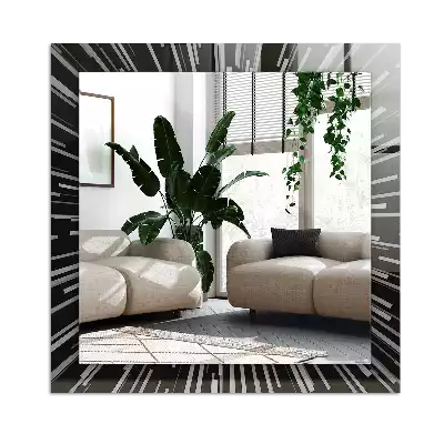 Rectangular decorative mirror Speed of light effect