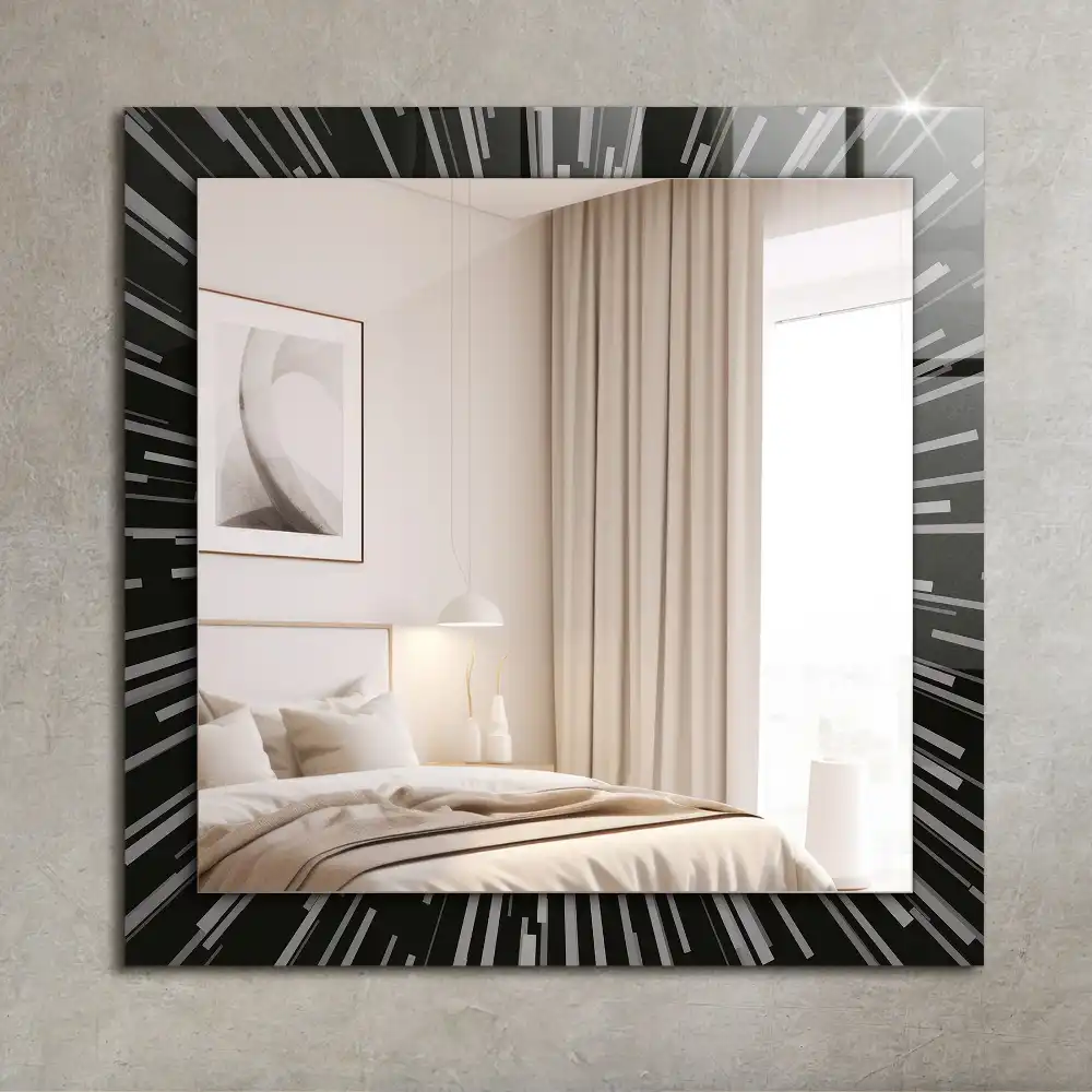Rectangular decorative mirror Speed of light effect