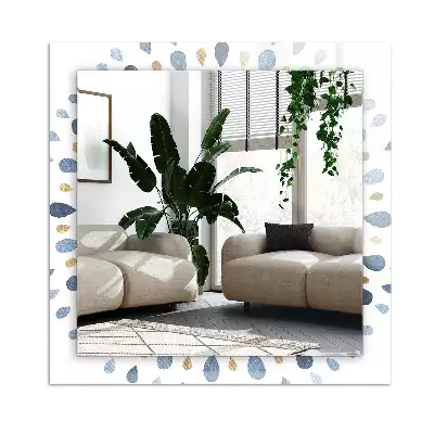 Rectangular wall mirror design Abstract mandala pattern