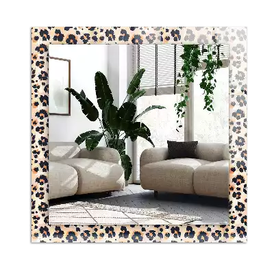 Rectangular decorative mirror Leopard pattern