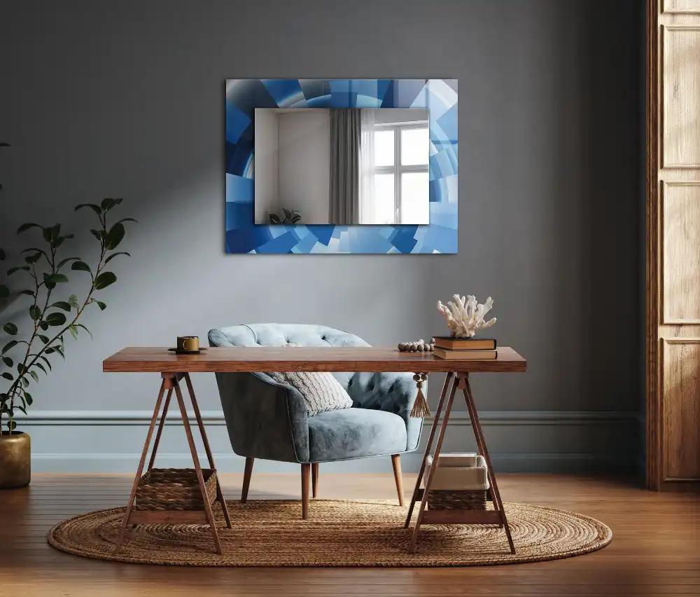 Rectangular mirror print Abstract Tunnel