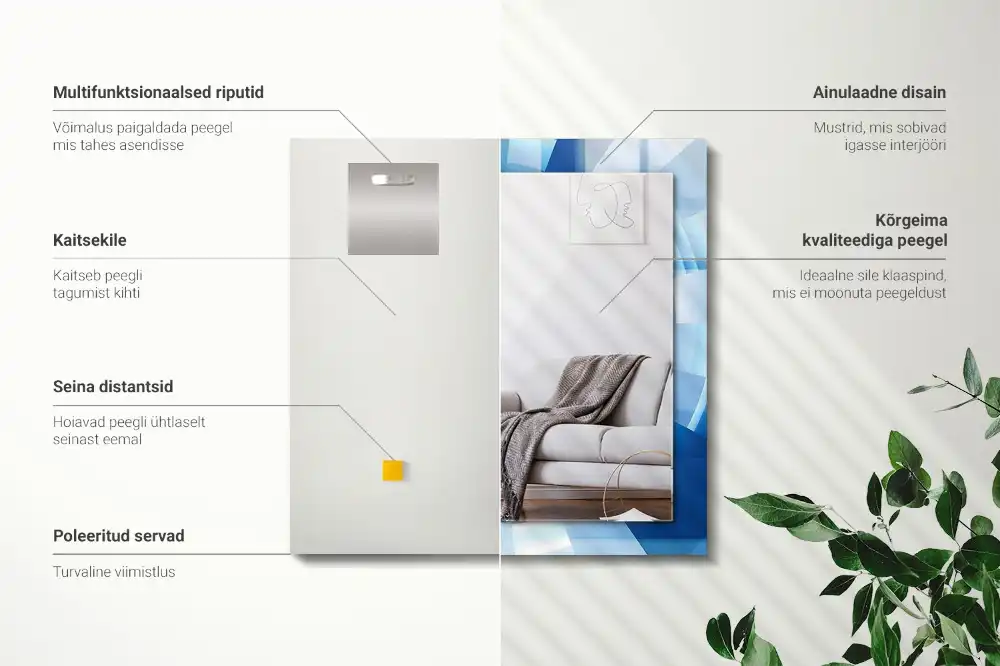 Rectangular mirror print Abstract Tunnel