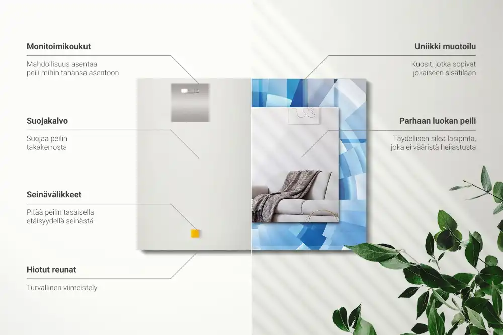 Rectangular mirror print Abstract Tunnel