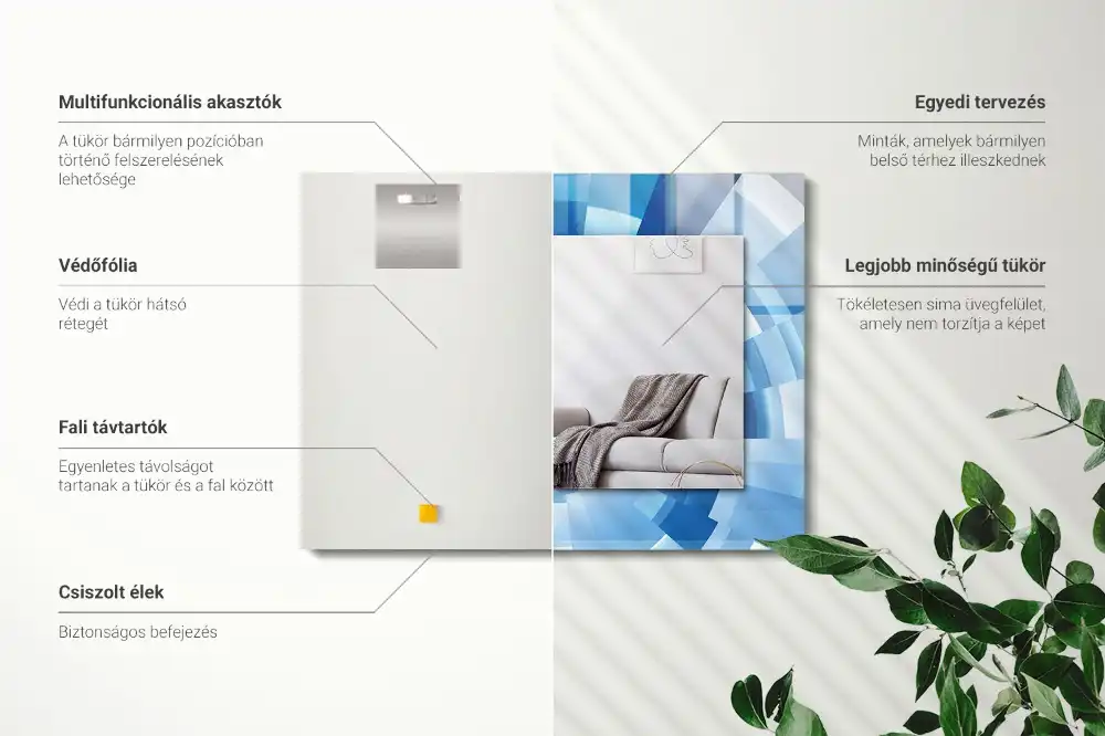 Rectangular mirror print Abstract Tunnel