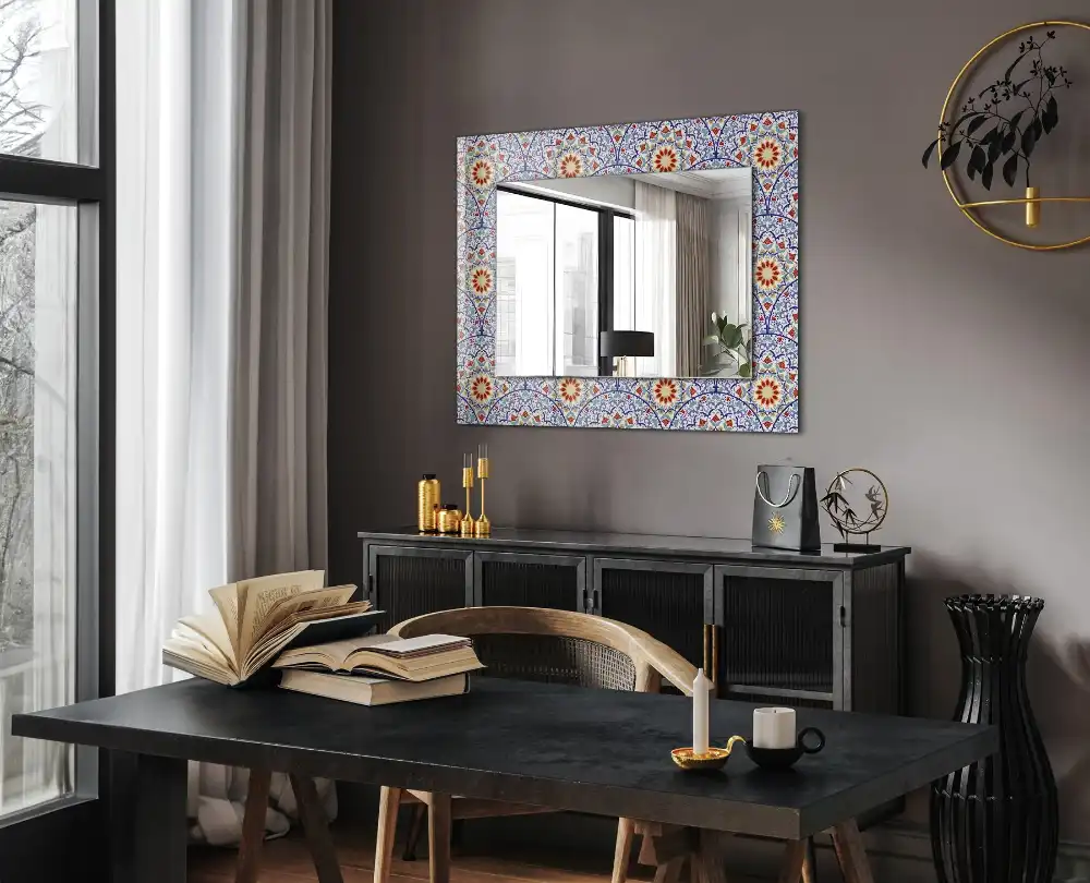 Rectangular decorative mirror Mandalas
